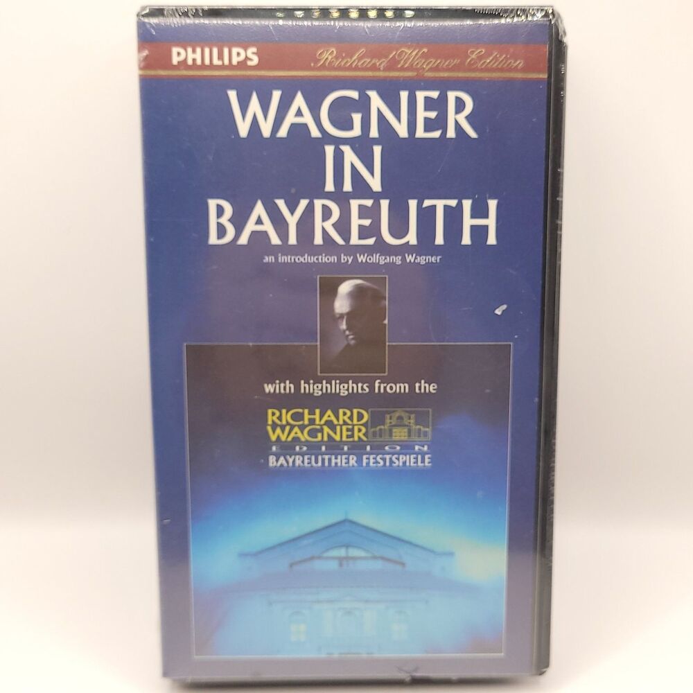New Wagner in Bayreuth VHS Tape Wolfgang Wagner Opera Philips Hi-Fi Stereo
